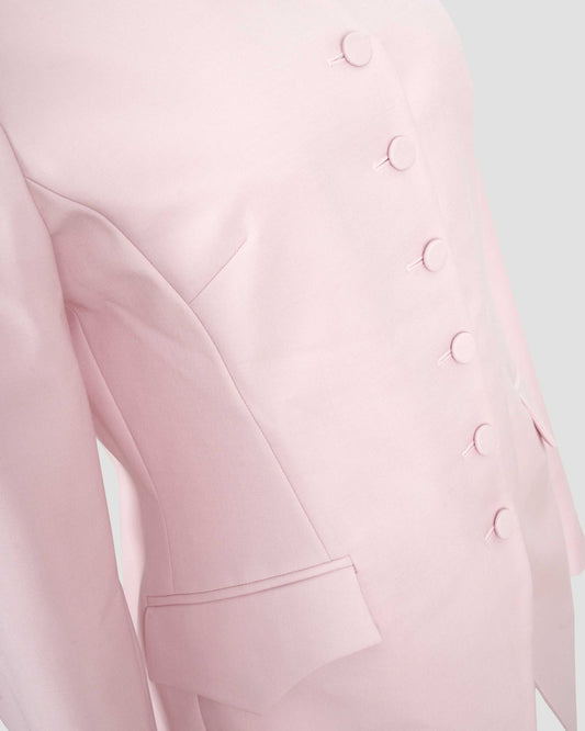 Single-Breasted Buttoned Jacket