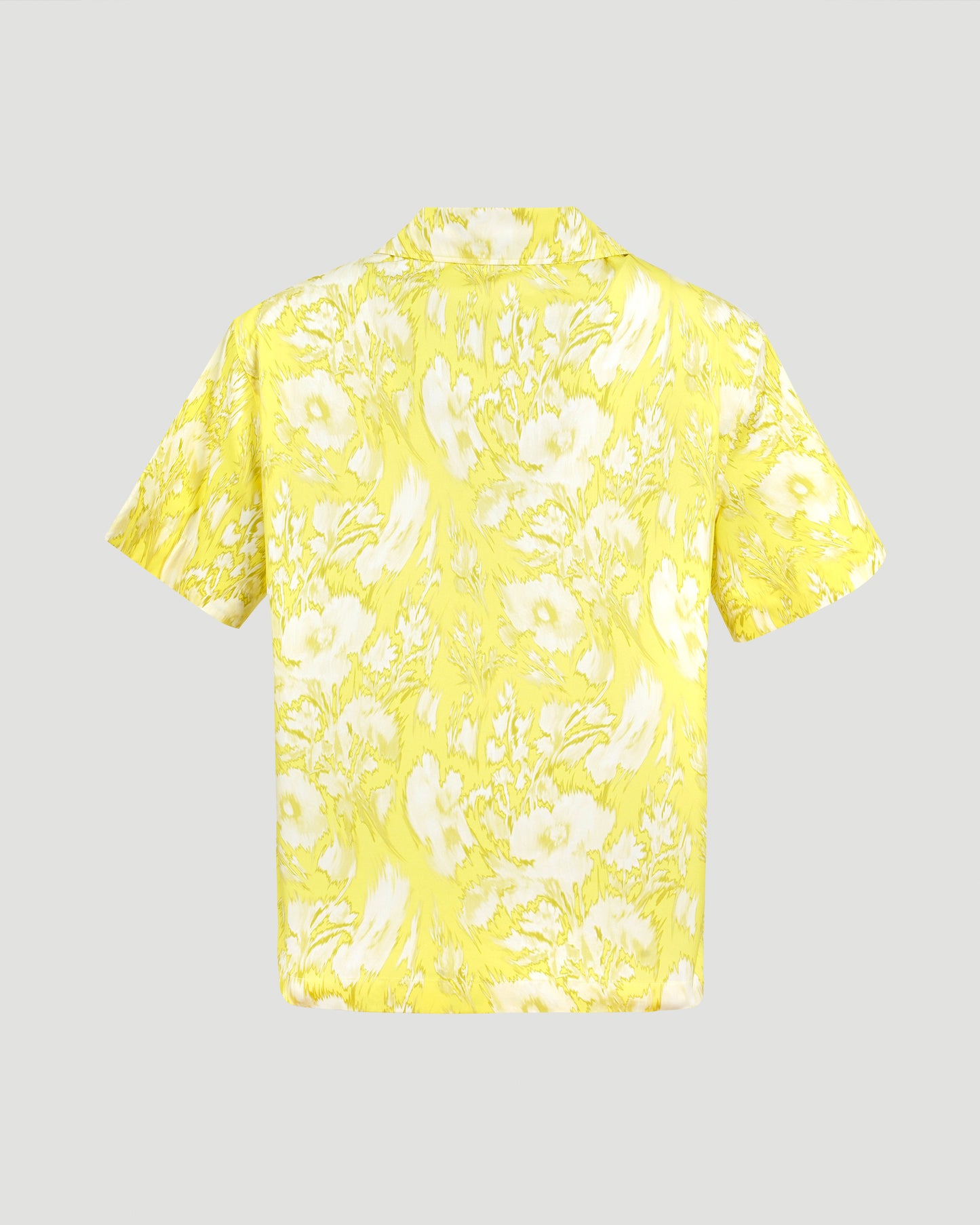 Warped Floral Hawaiian Shirt in Yellow