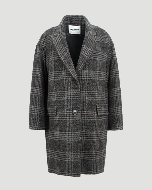 Limiza Wool Coat in Grey