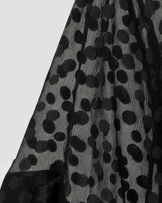 Black Dots Tie Dress