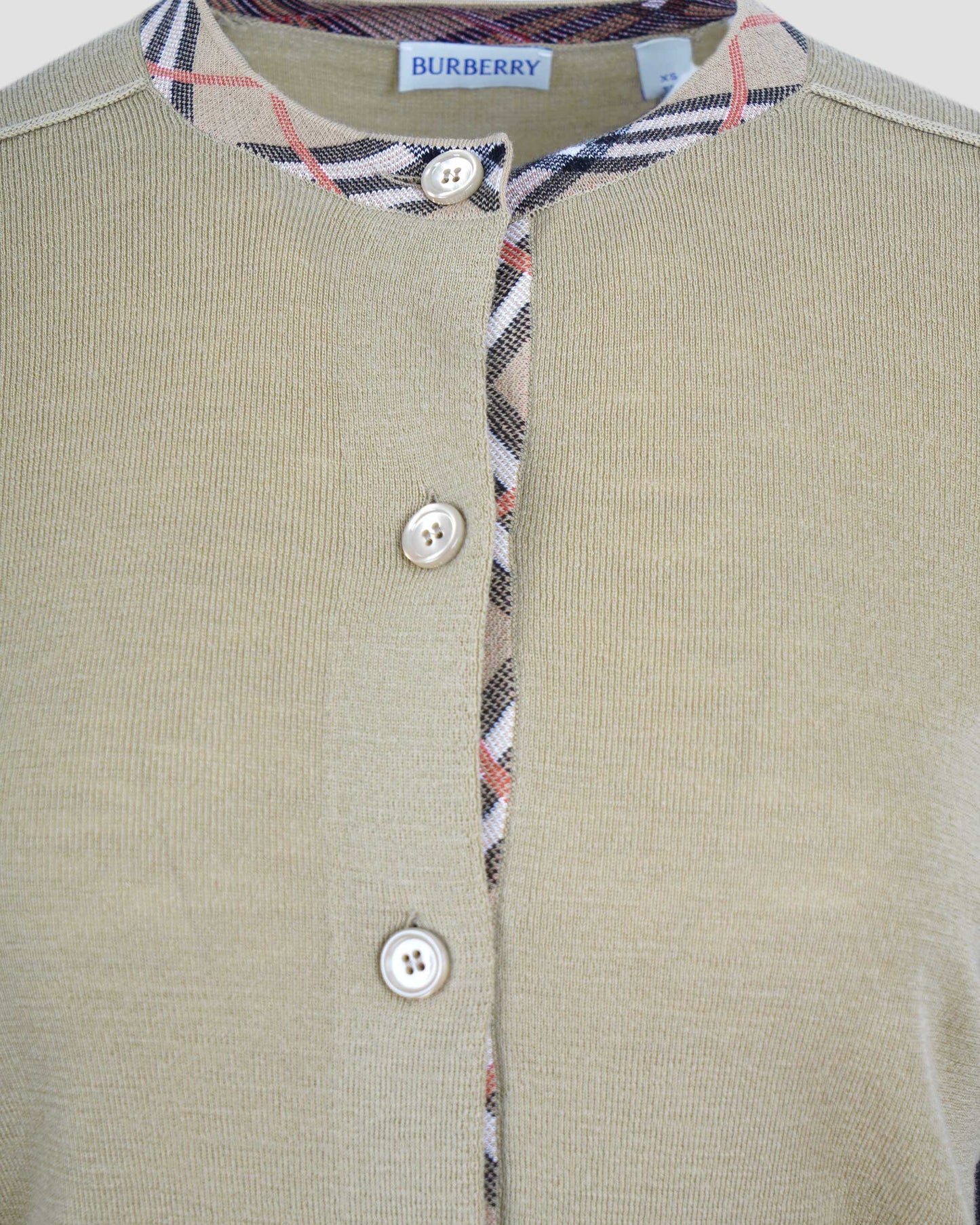 Wool Cardigan in Flax