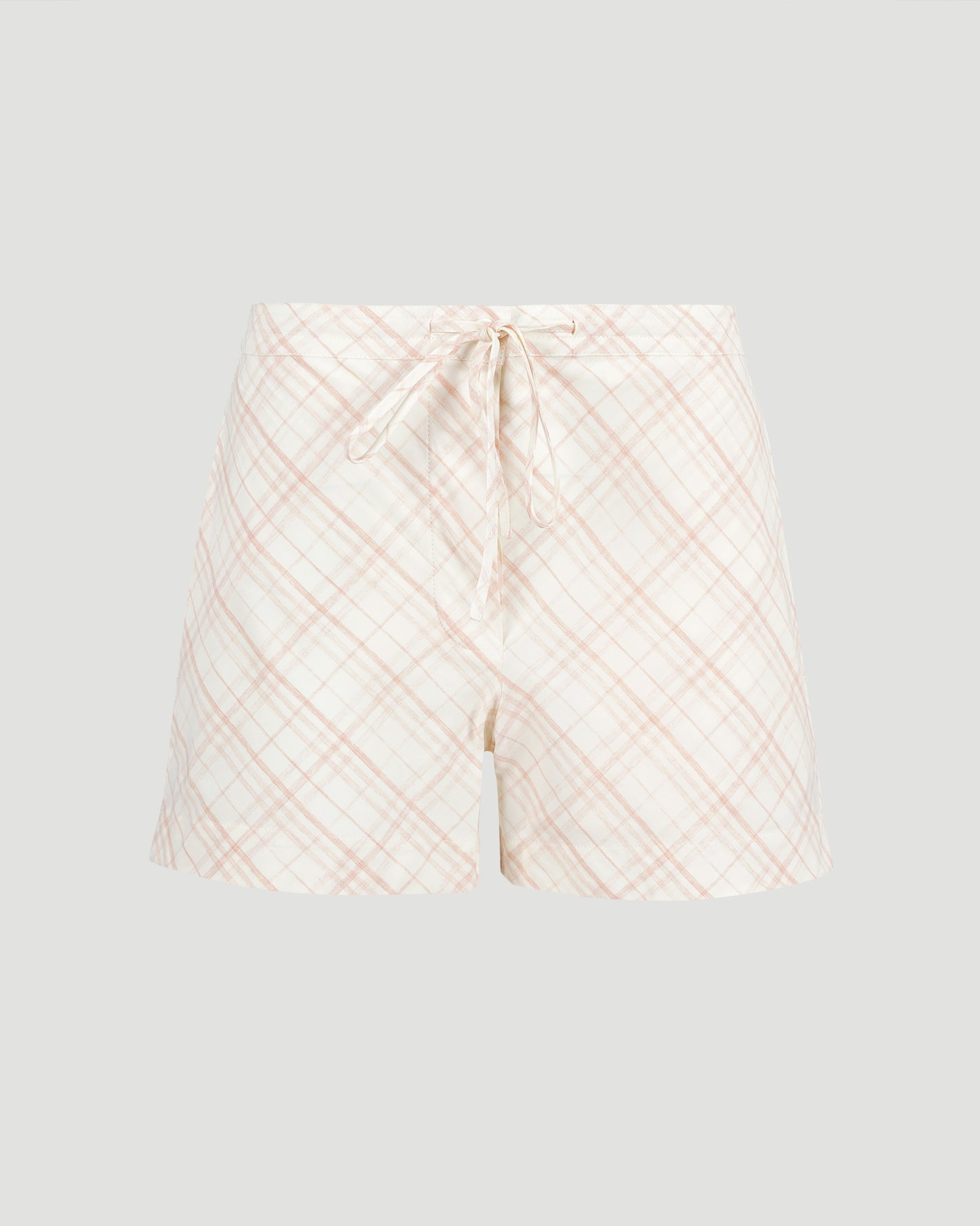 Check Cotton Pyjama Shorts