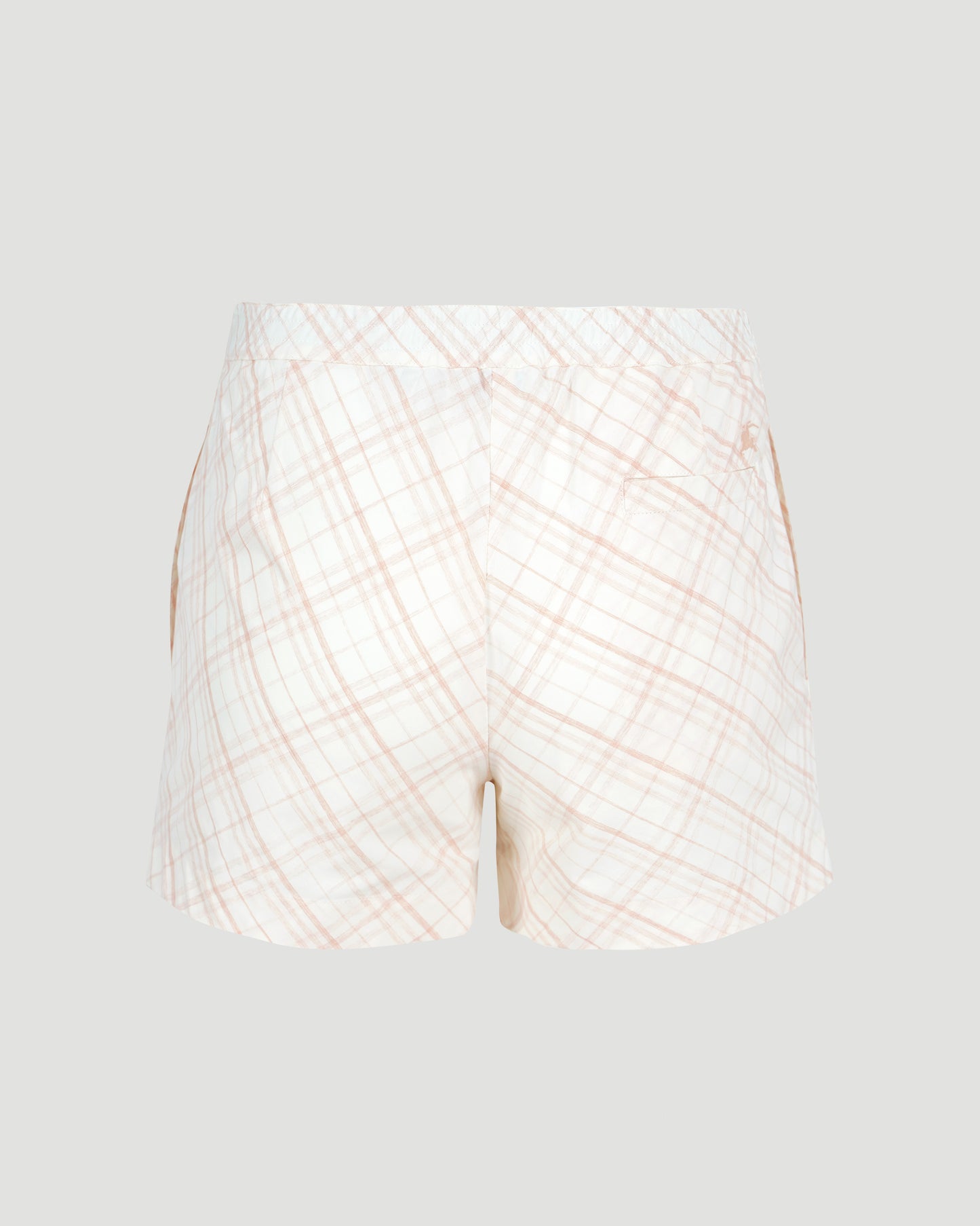 Check Cotton Pyjama Shorts
