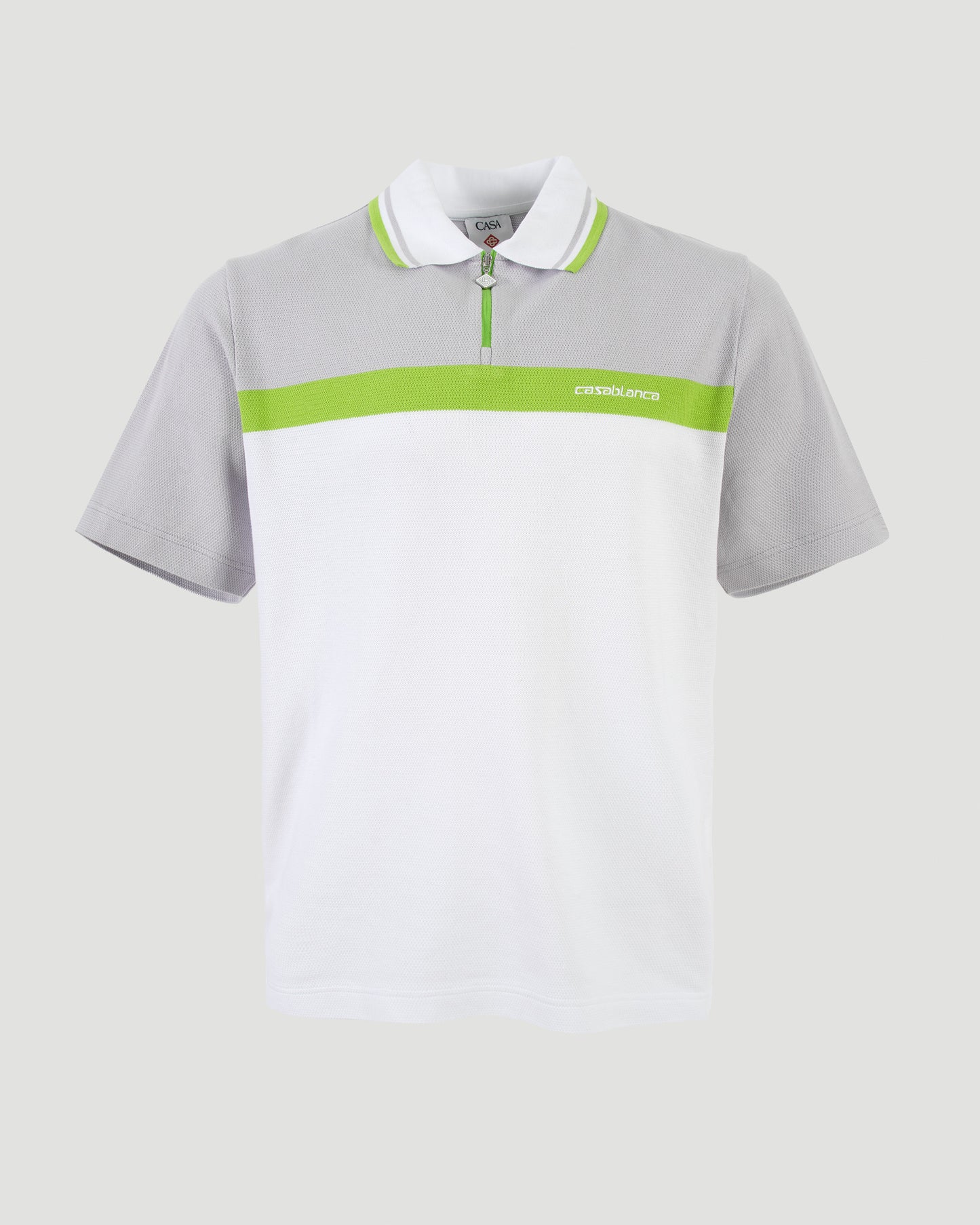 Grey Short Sleeve Polo Shirt