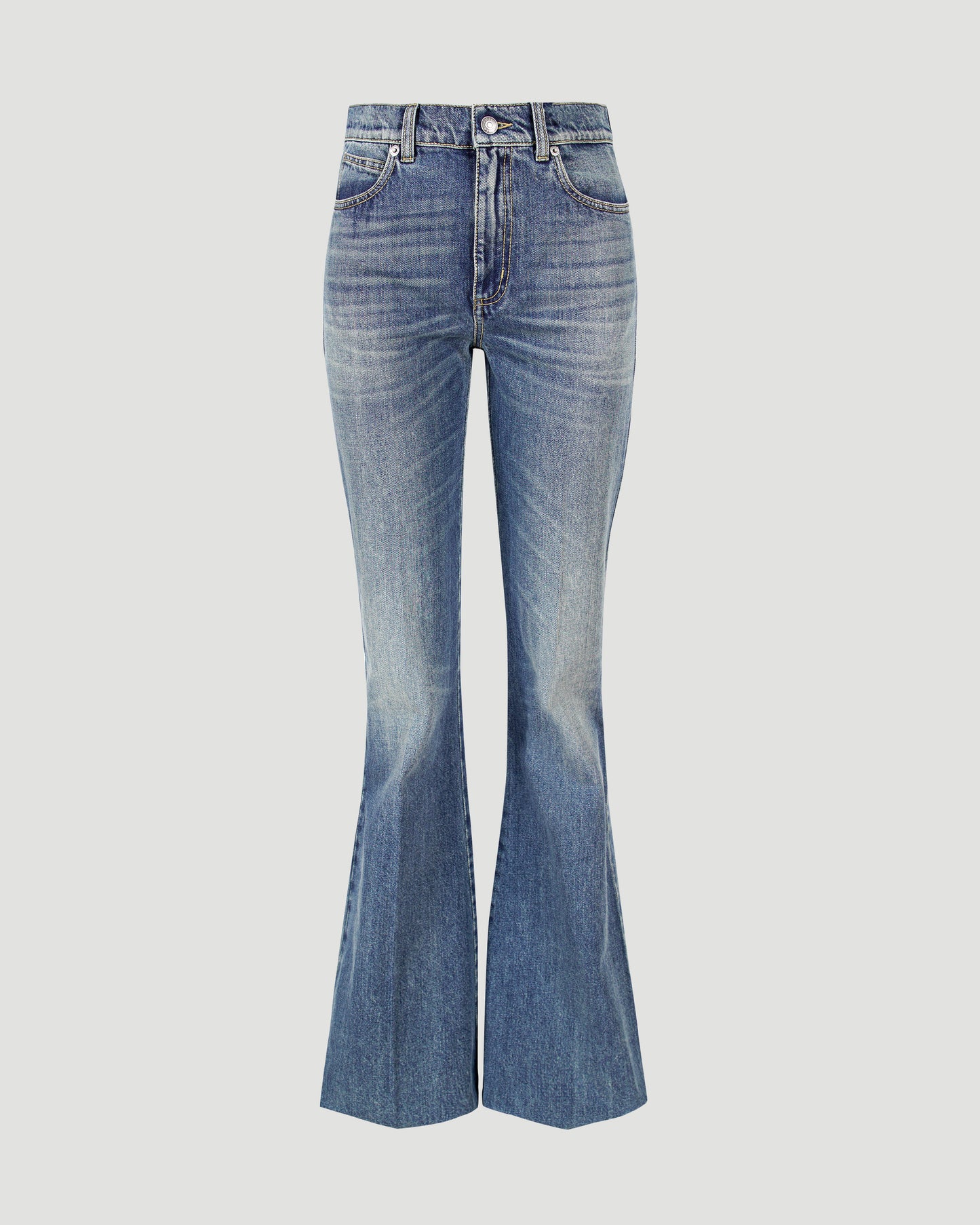 Flared Jeans in Indigo Denim