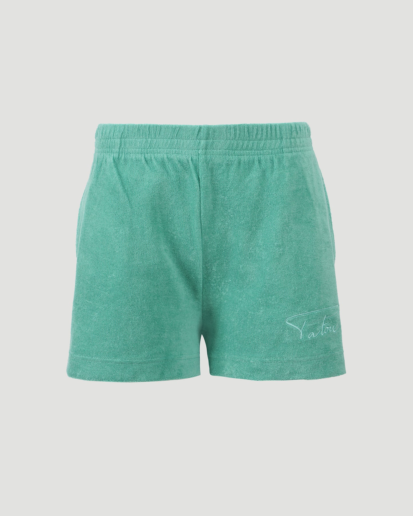 Cotton Shorts in Mint Green