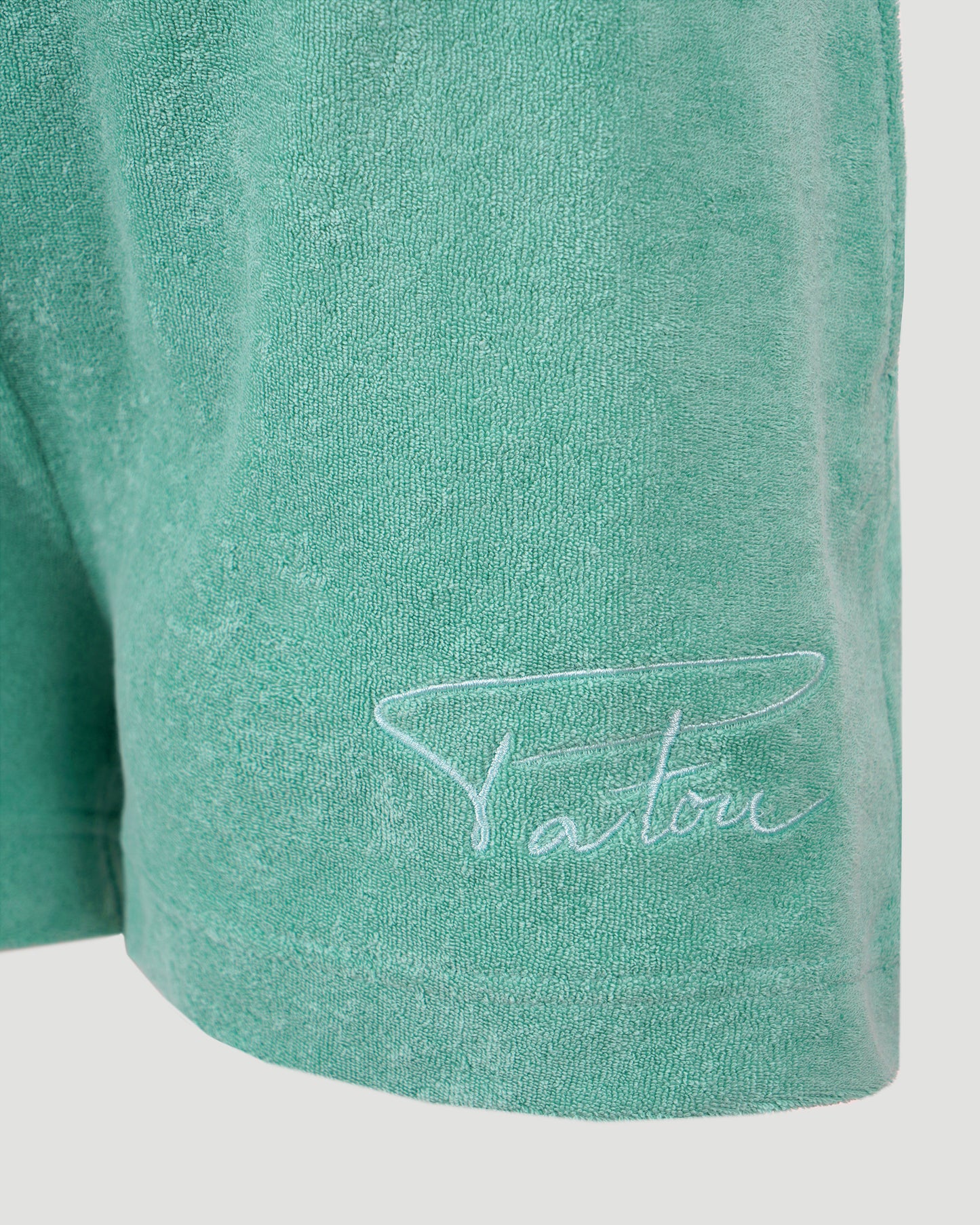 Cotton Shorts in Mint Green