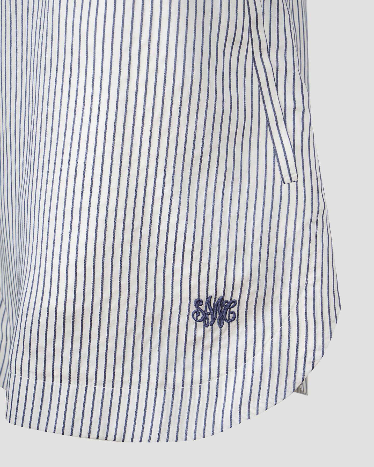 Striped Shorts in Silk