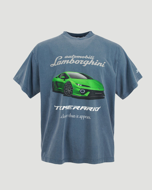 Automobili Lamborghini Boxing T-shirt in Dark Blue