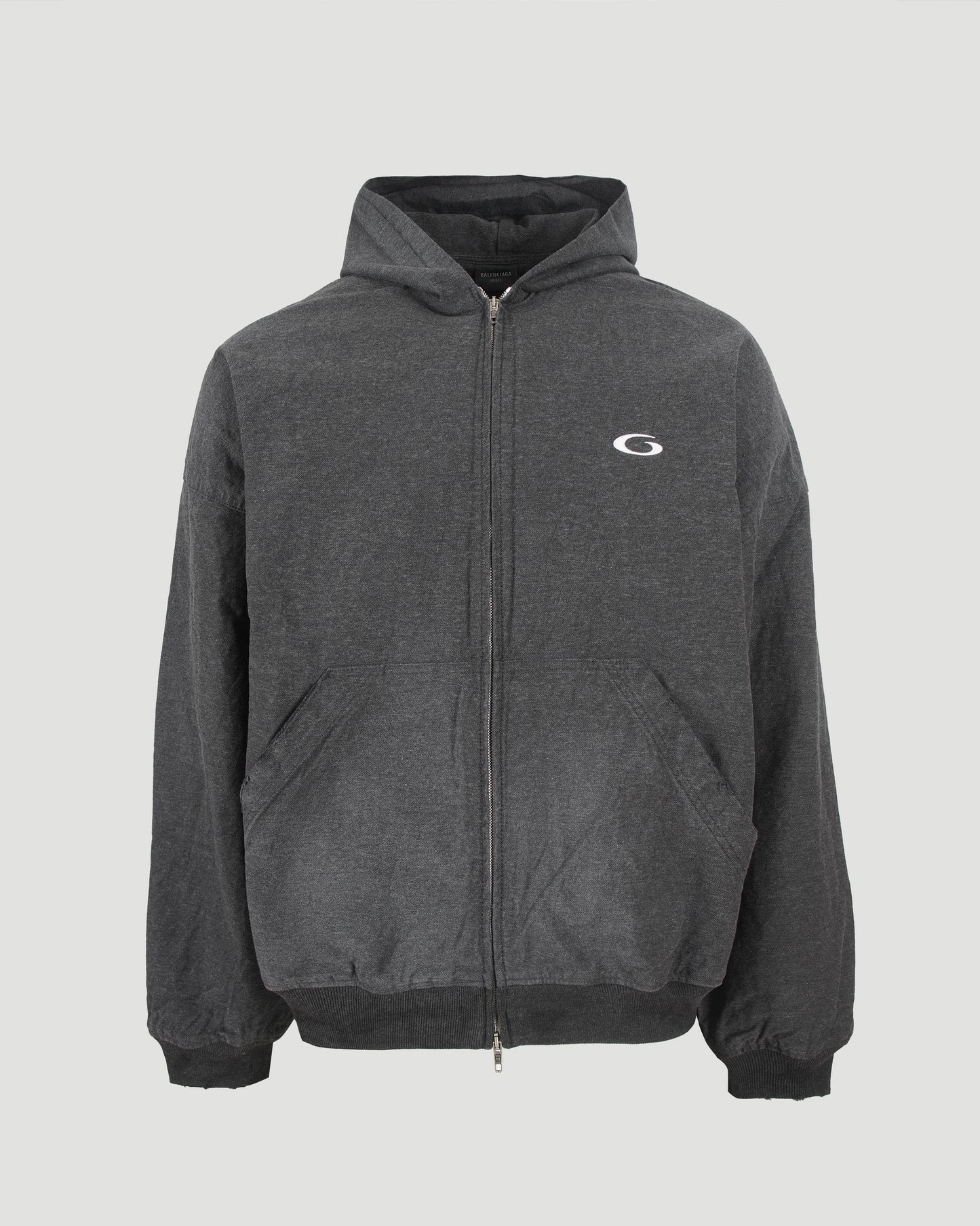 Trompe L'œil Hoodie in Anthracite