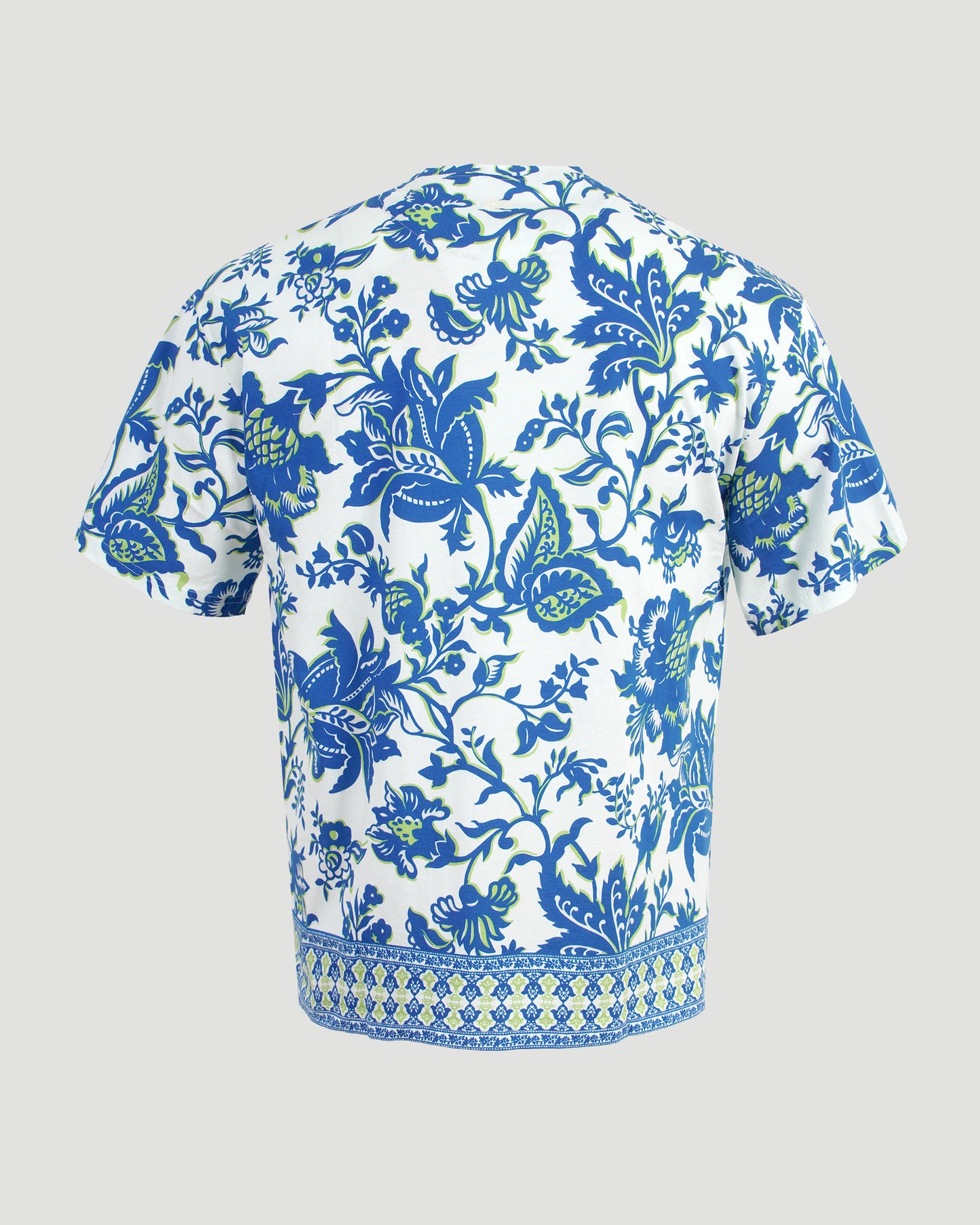 Cotton Polo Shirt with Placed Print