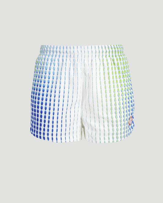 Printed Poly Taffeta Shorts