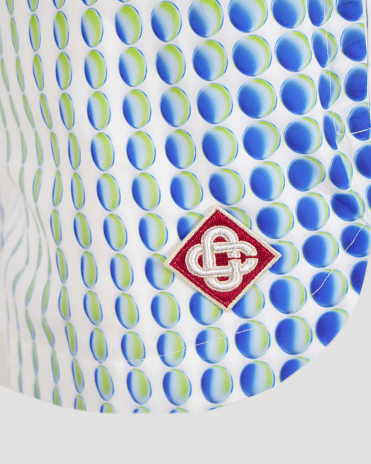 Printed Poly Taffeta Shorts