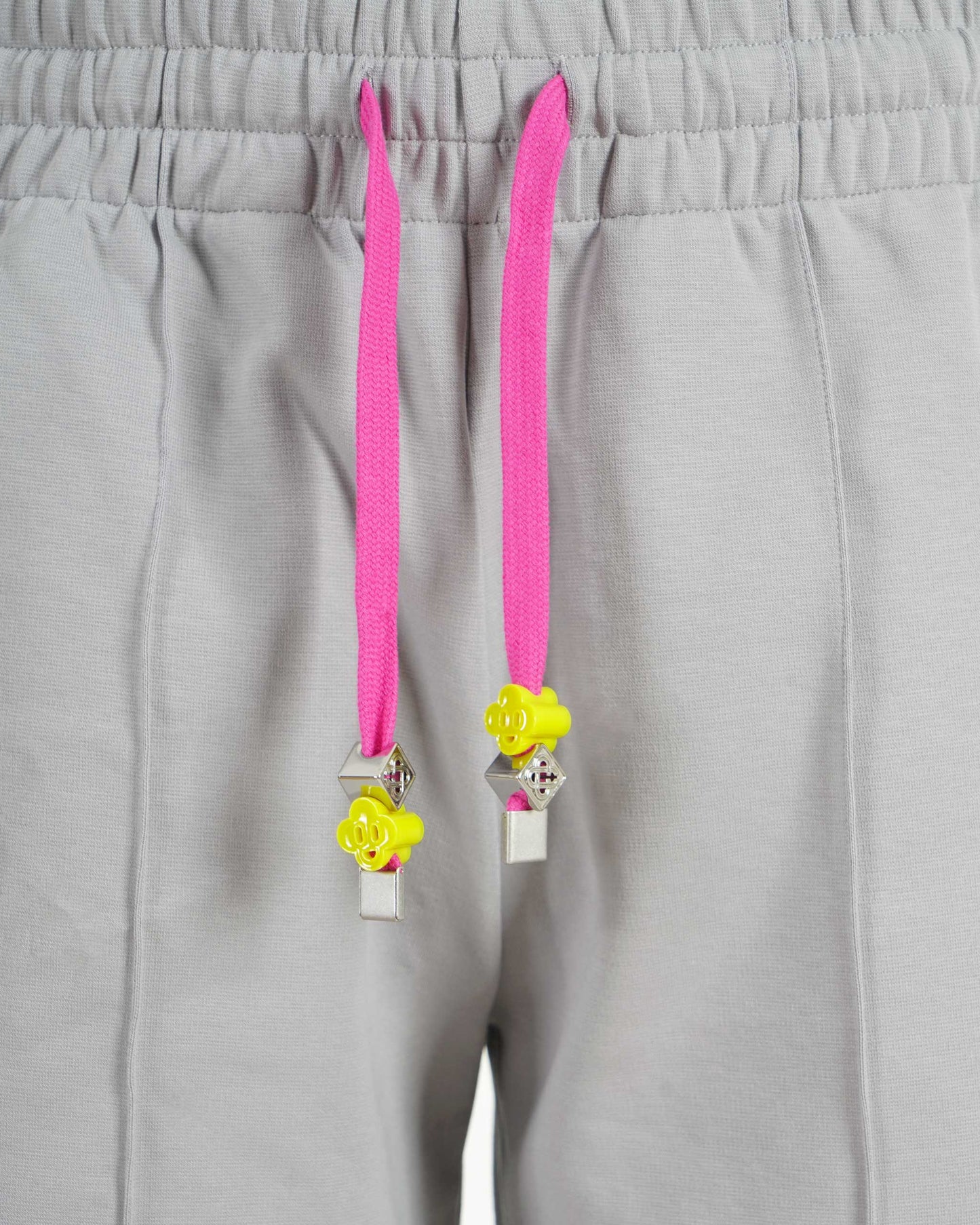 Striped Pintuck Stretch Cotton Pants