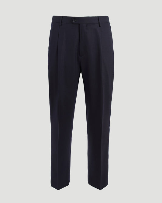 WOOL TROUSERS IN NAVY