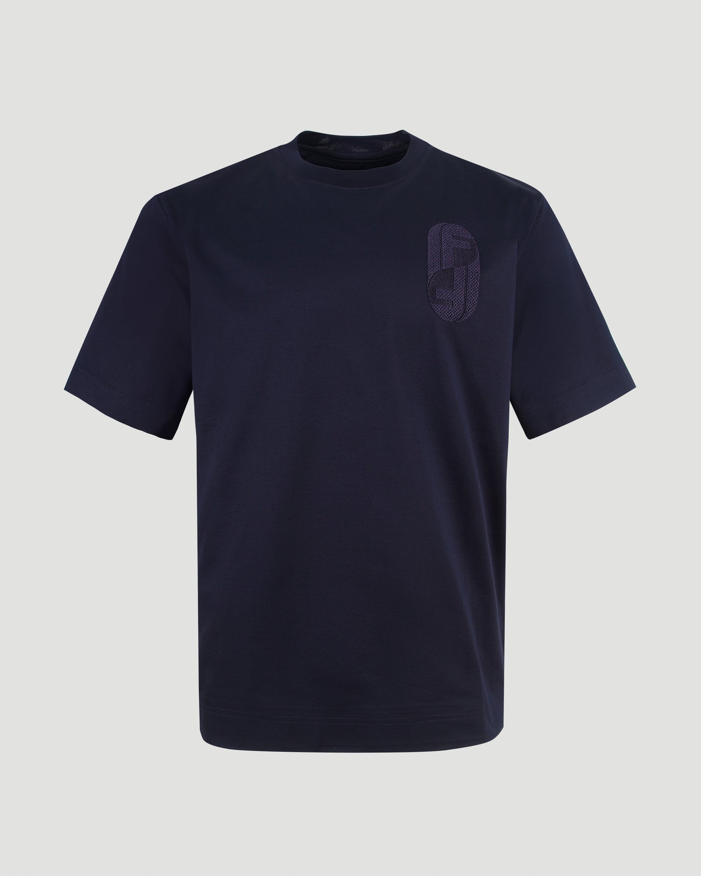 Cotton T-Shirt in Dark Blue
