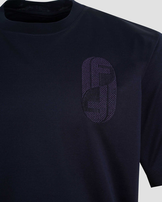 Cotton T-Shirt in Dark Blue