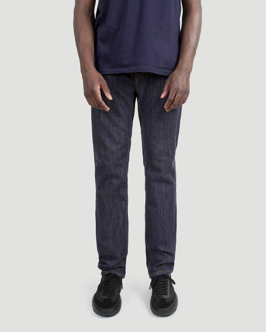 Straight Leg Jeans in Dark Blue