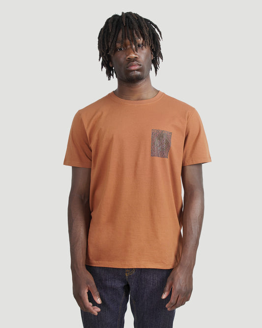 Cotton T-Shirt in Brick