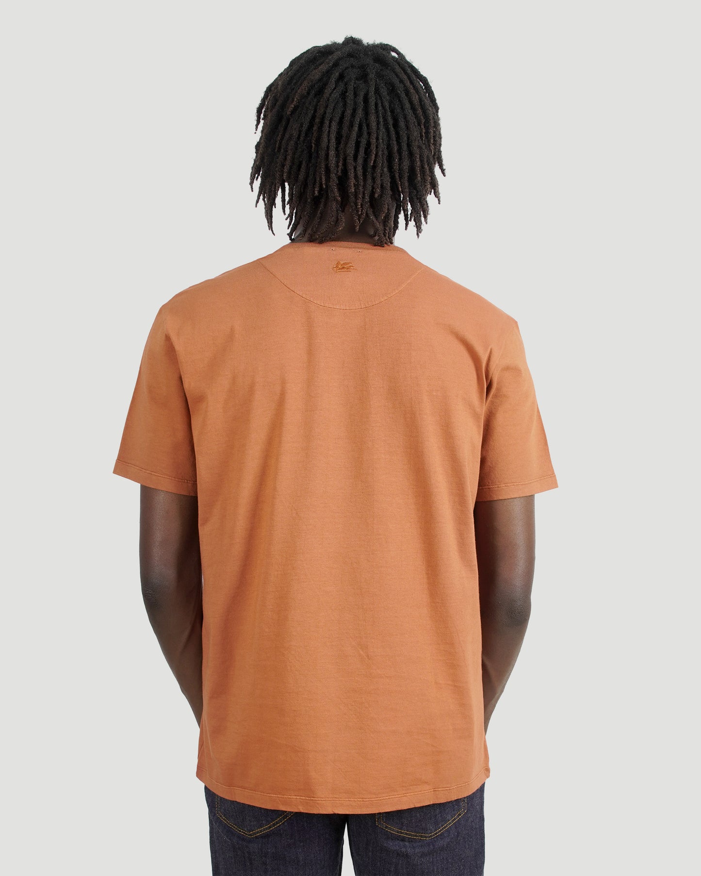 Cotton T-Shirt in Brick