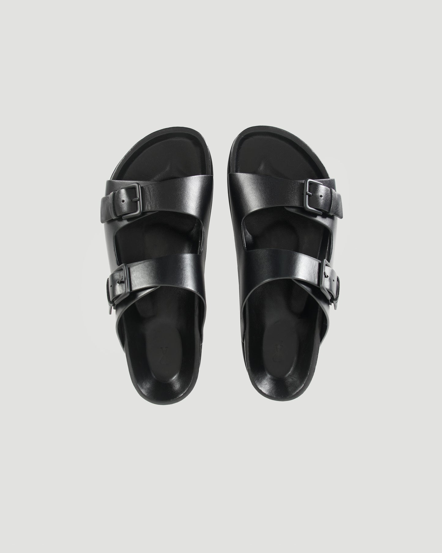 Black Nappa Sandals