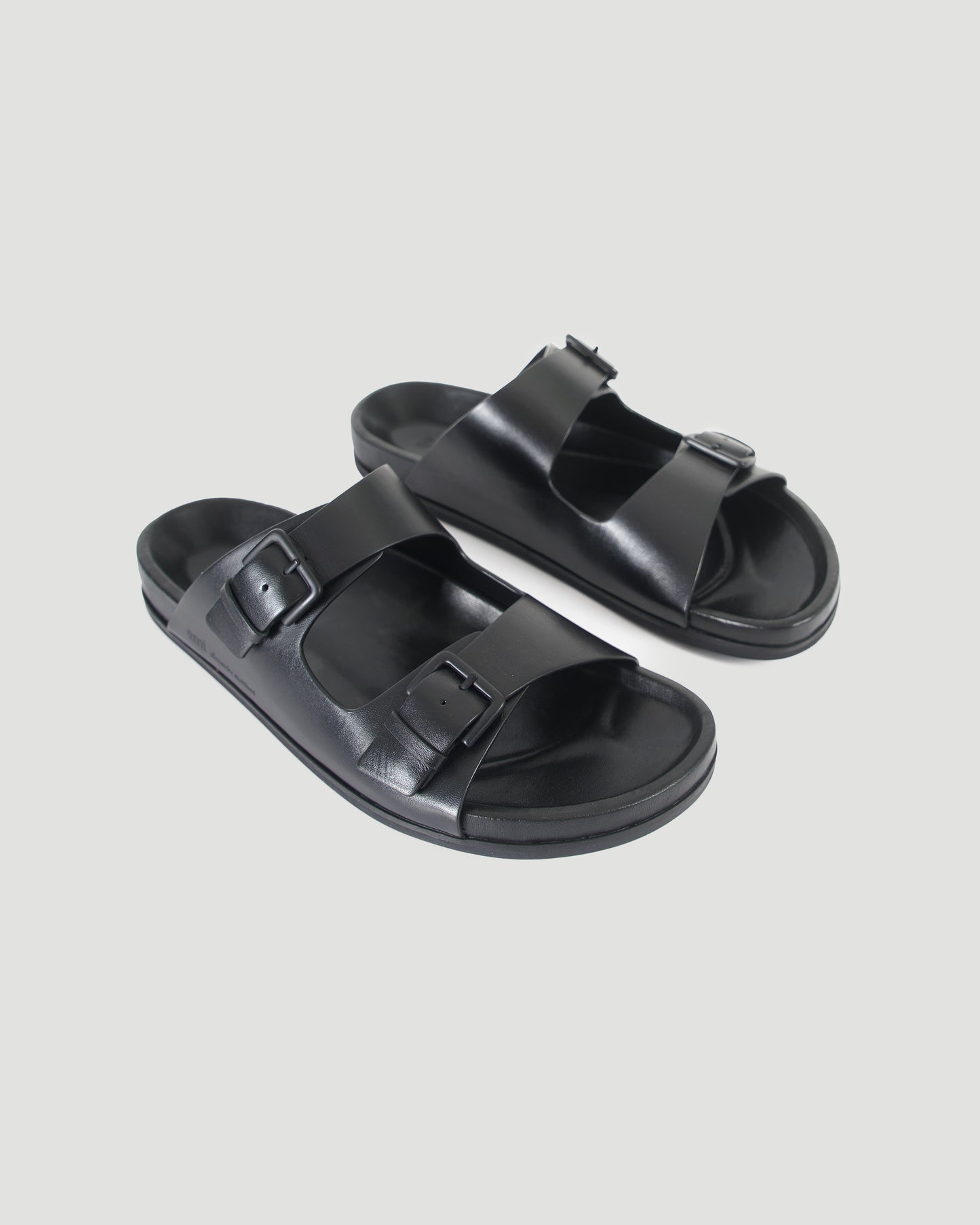 Black Nappa Sandals