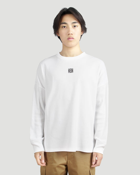Overszied Long Sleeve T-Shirt in White