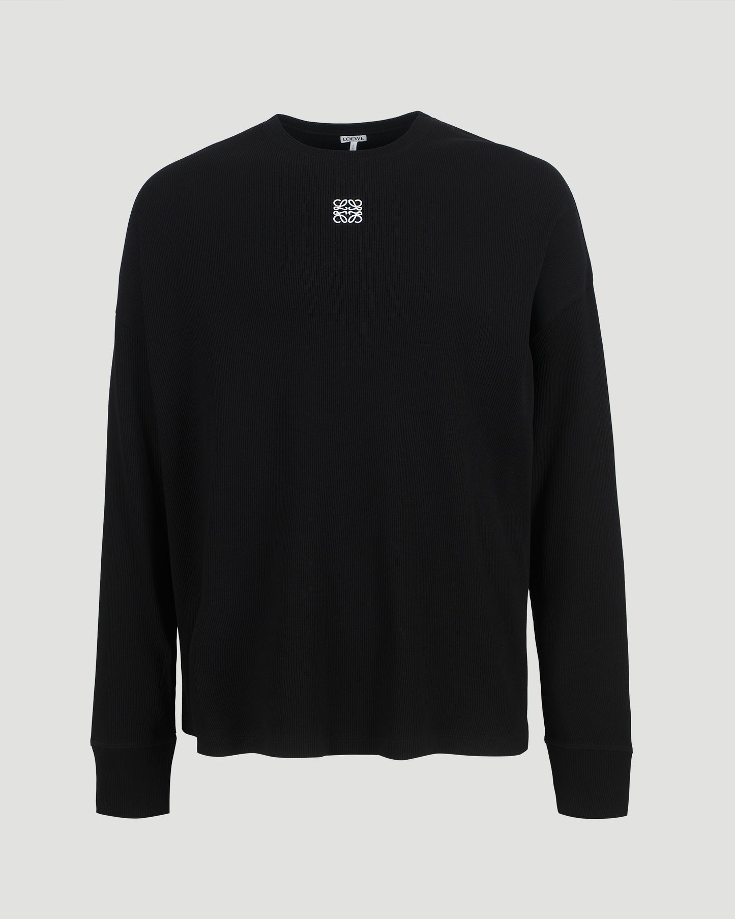 Oversized Long Sleeve T-Shirt in Black