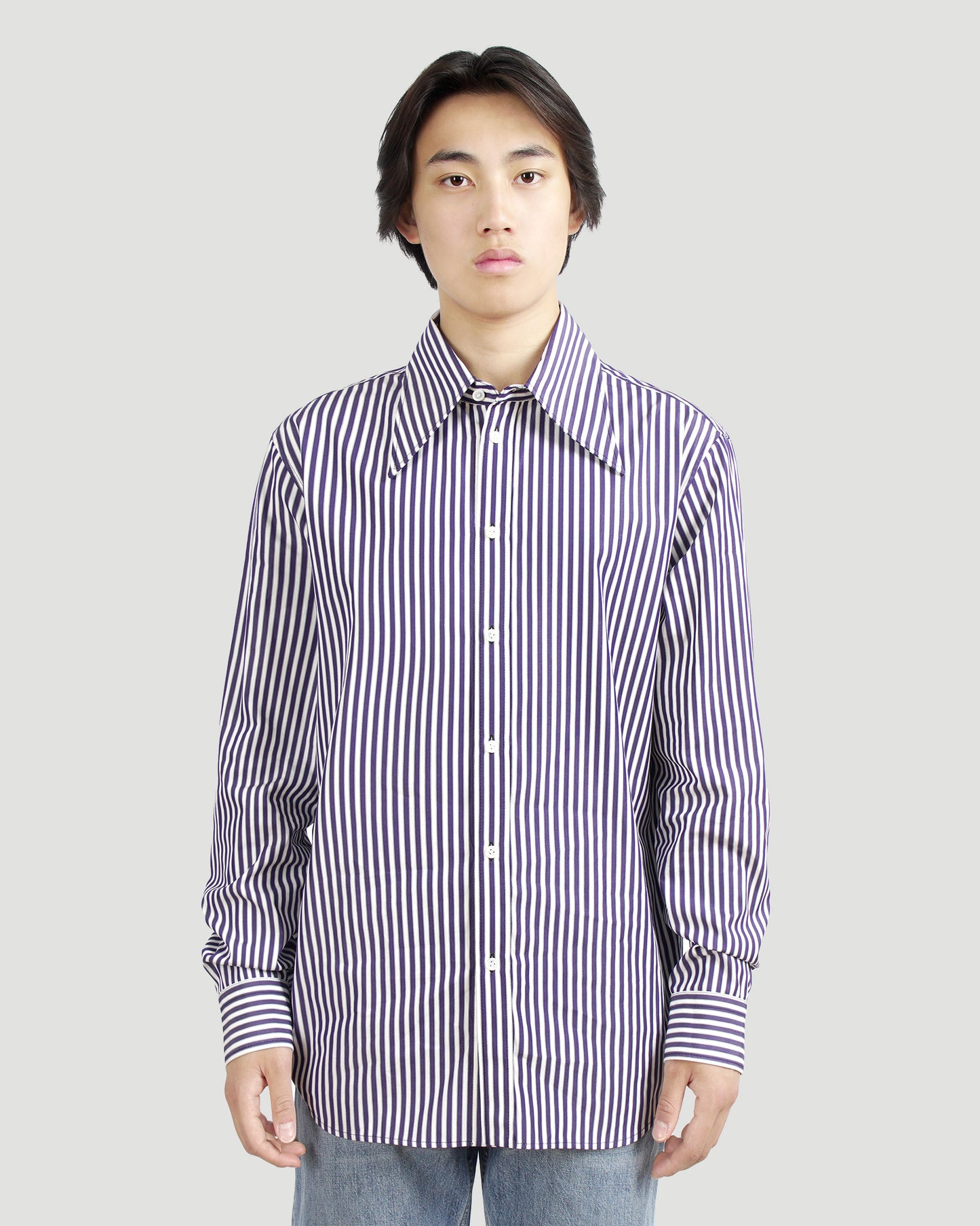 Striped Poplin Shirt