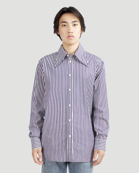 Striped Poplin Shirt