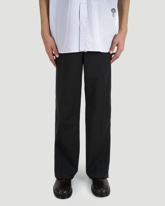 Wool Grain De Poudre Trousers