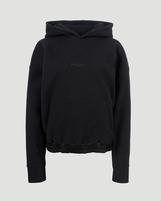 LOGO HOODIE IN BLACK