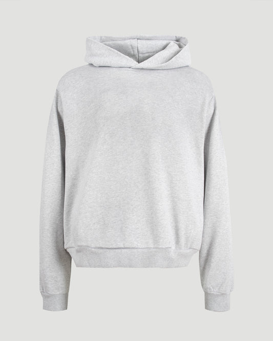 Logo Hooded Sweater in Light Grey
