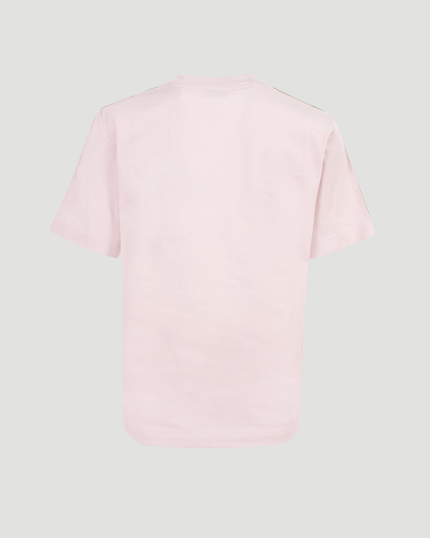 Check Trim Cotton T-shirt