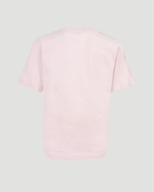 Check Trim Cotton T-shirt