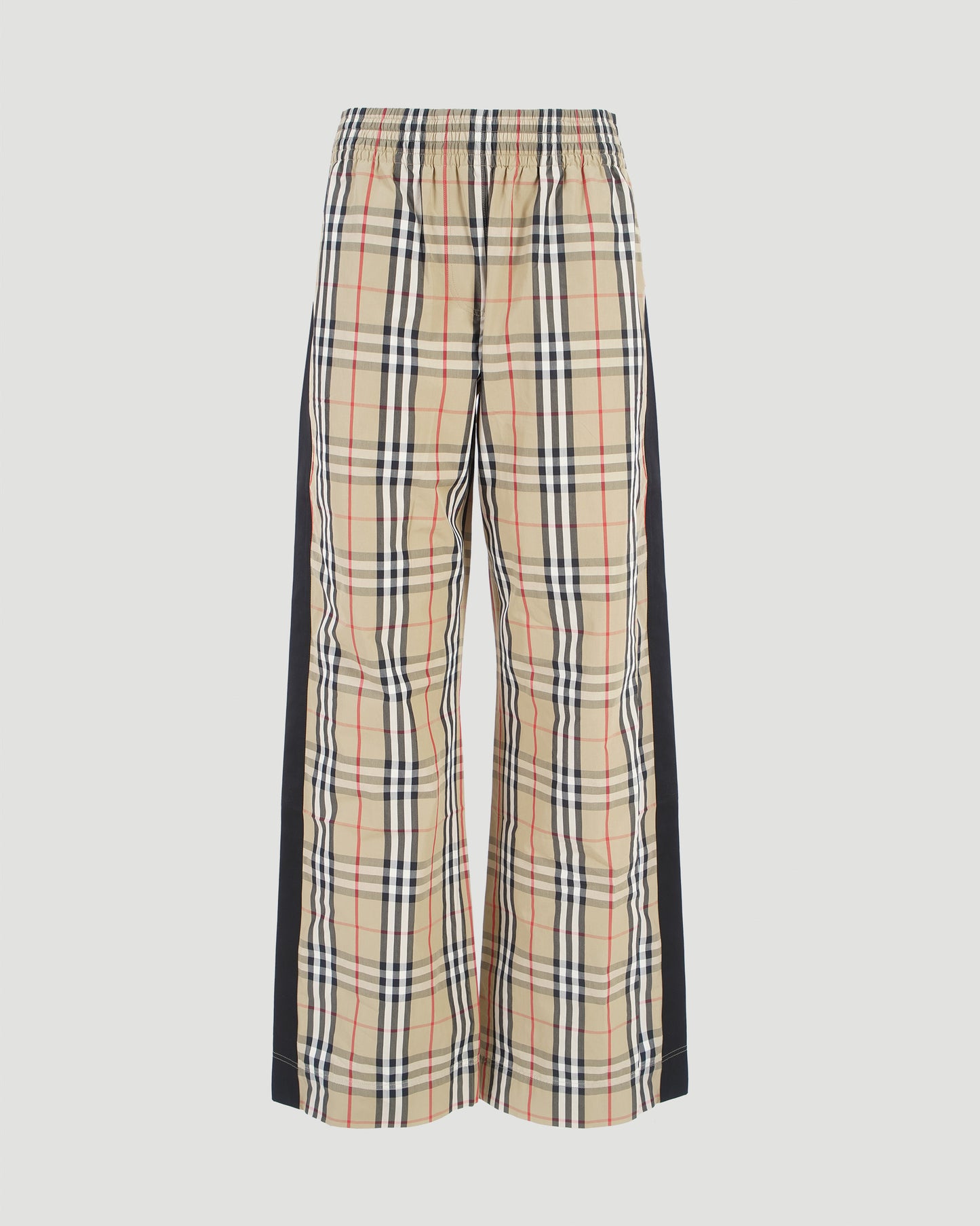 Check Cotton Trousers