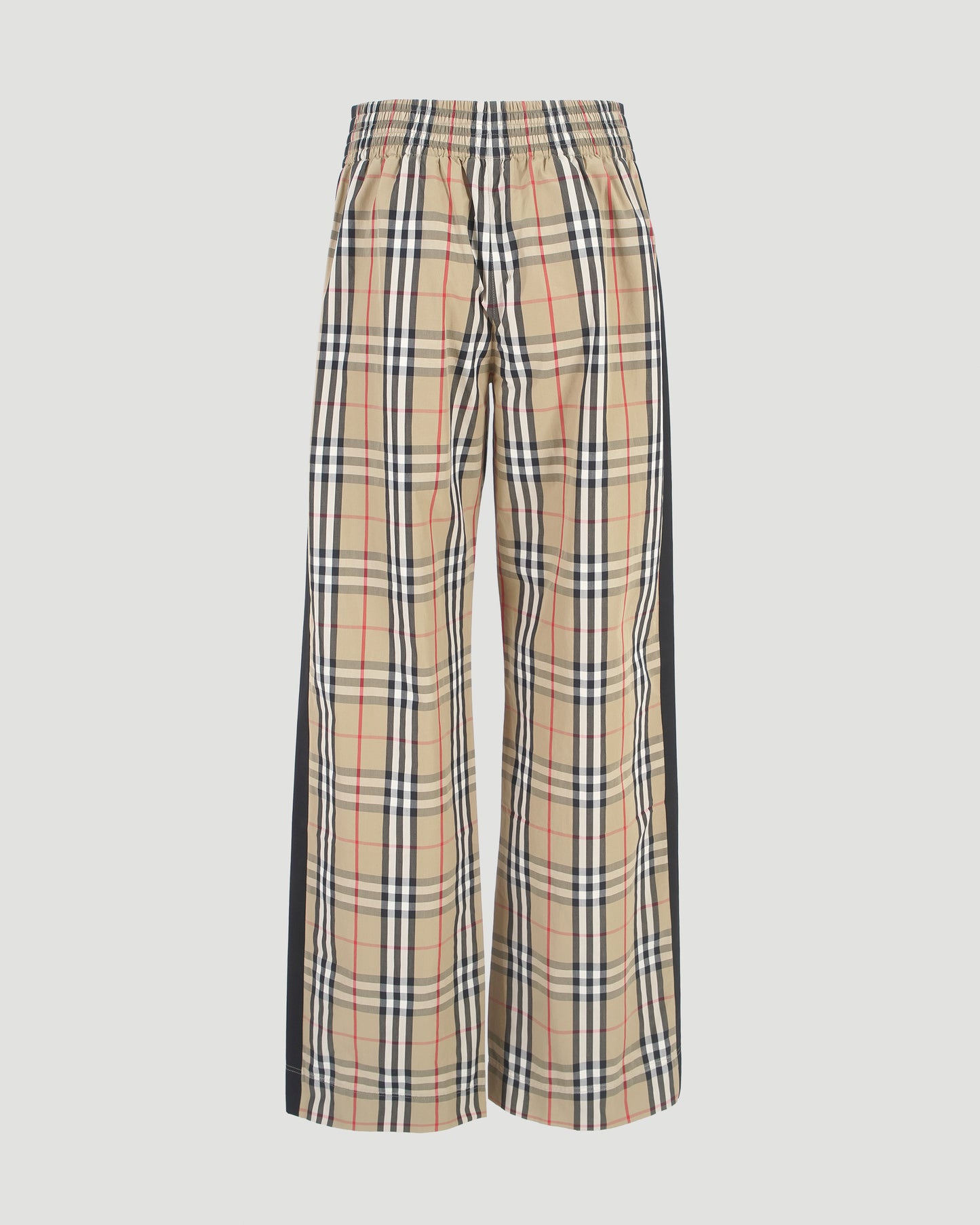 Check Cotton Trousers