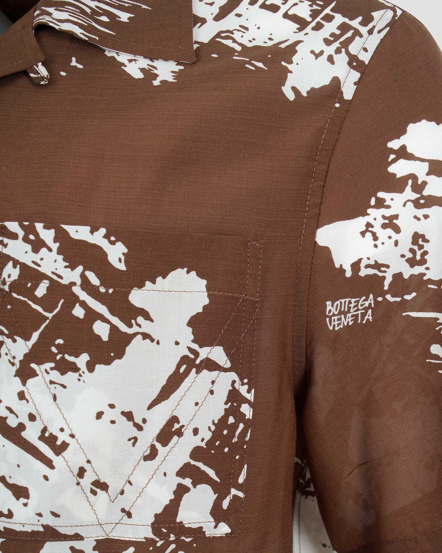 Italian Postcard Silk Shirt