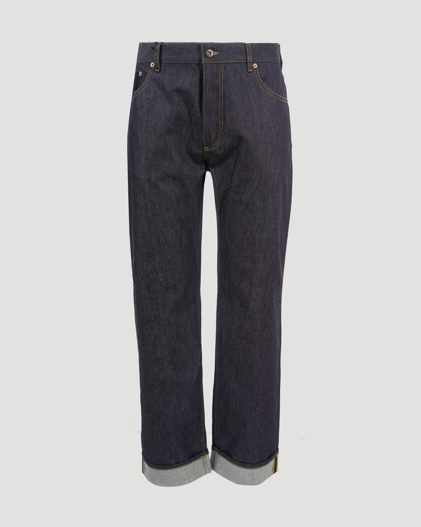 Rinsed Indigo Wide Leg Jeans