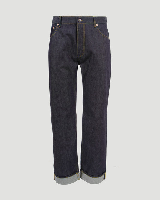 Rinsed Indigo Wide Leg Jeans