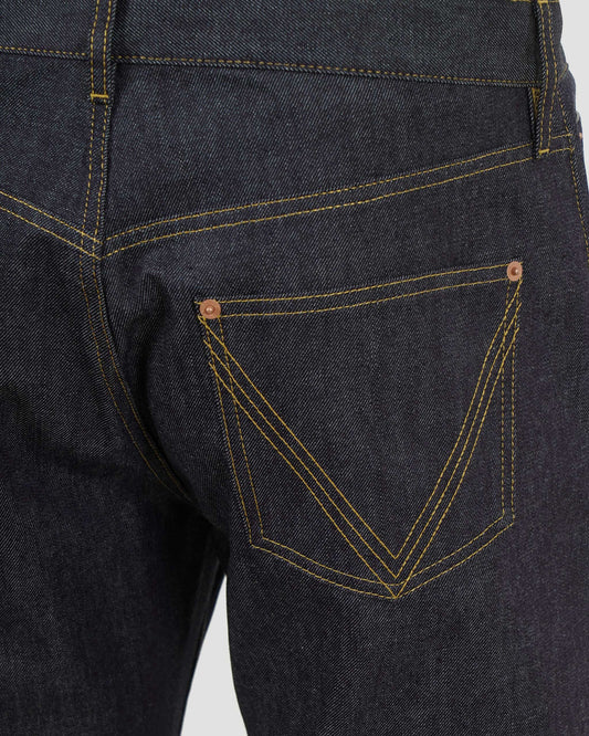 Rinsed Indigo Wide Leg Jeans