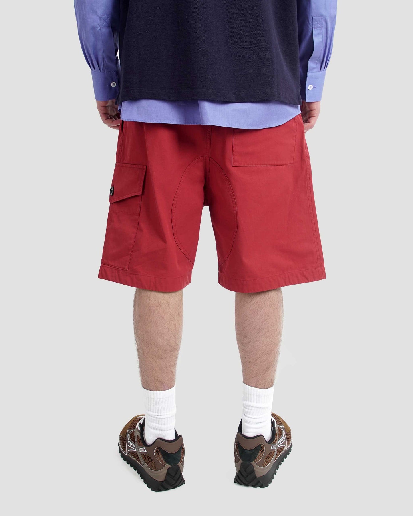 Light Cotton Twill Shorts in Rosewood