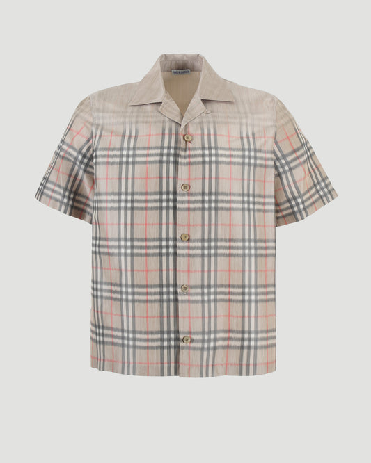 Gradient Check Cotton Shirt