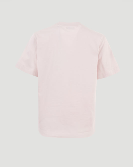 Check Cursive Logo Cotton T-Shirt