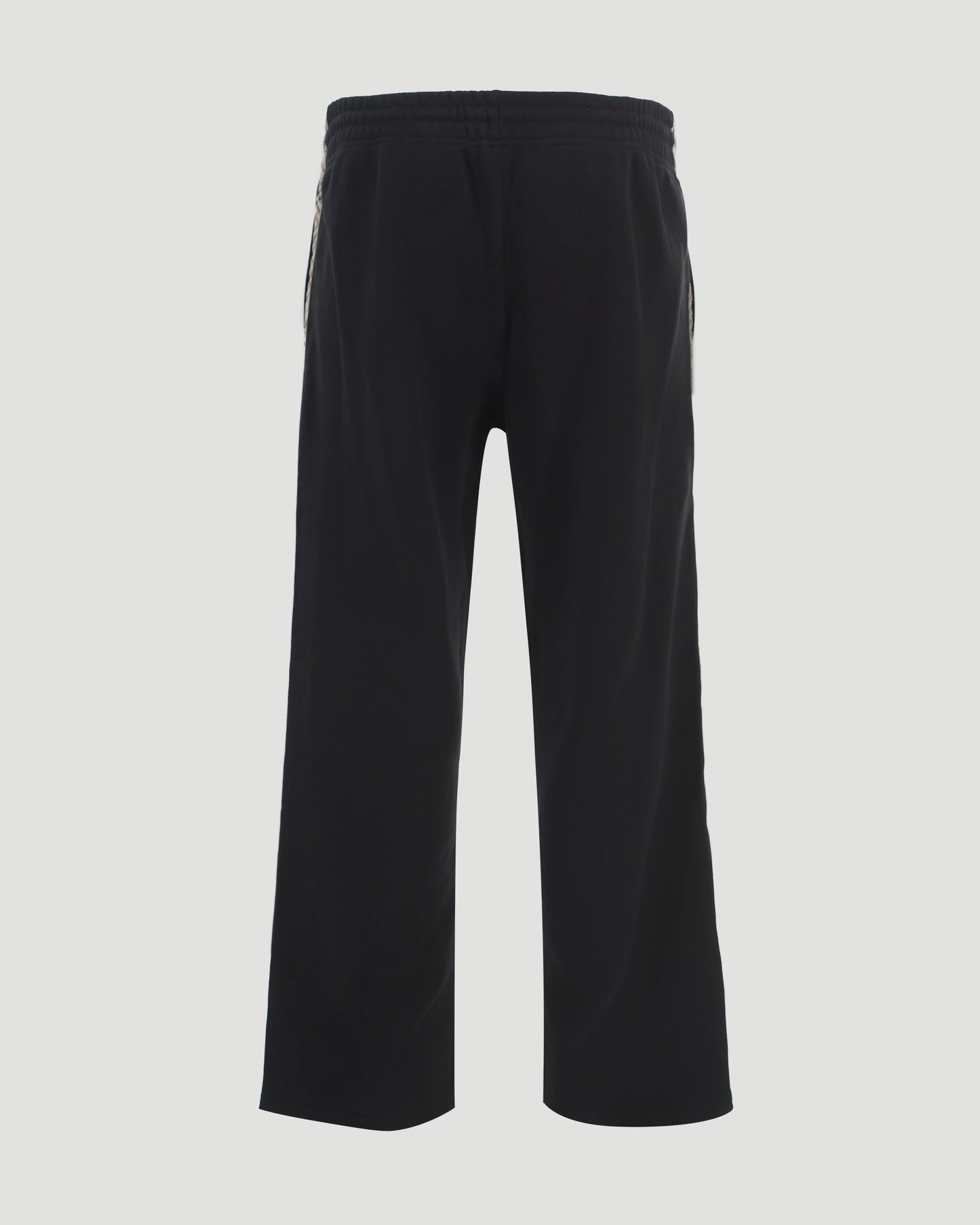 Check Trim Cotton Track Pants
