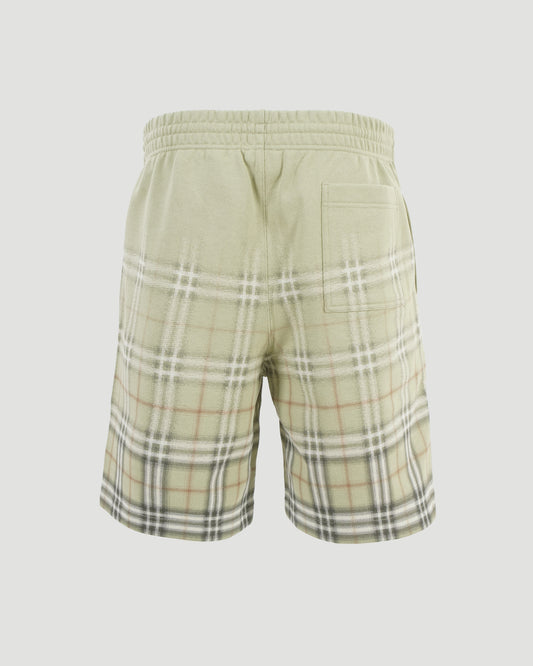Gradient Check Cotton Shorts