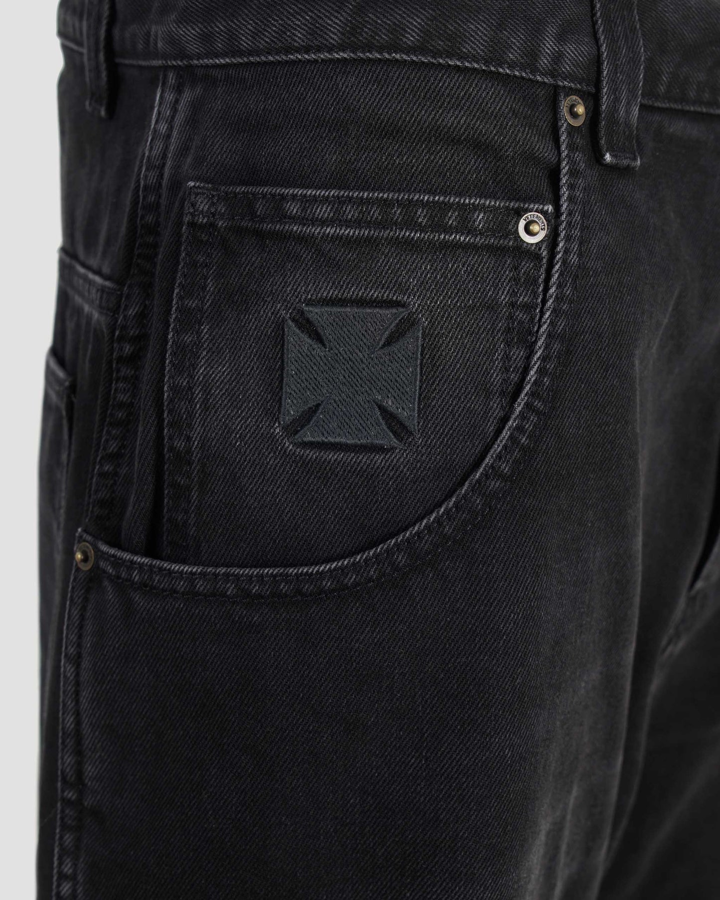 Biker Cross Hip-Hop Denim Shorts