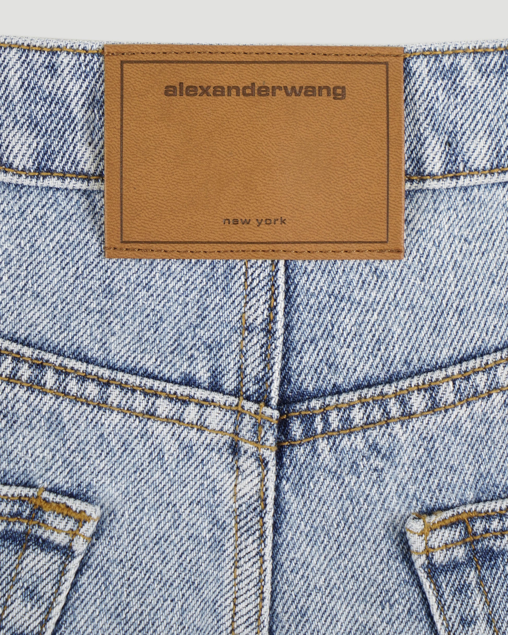 Alexander Wang Light Indigo Rounded Jeans in Blue — product photo 3