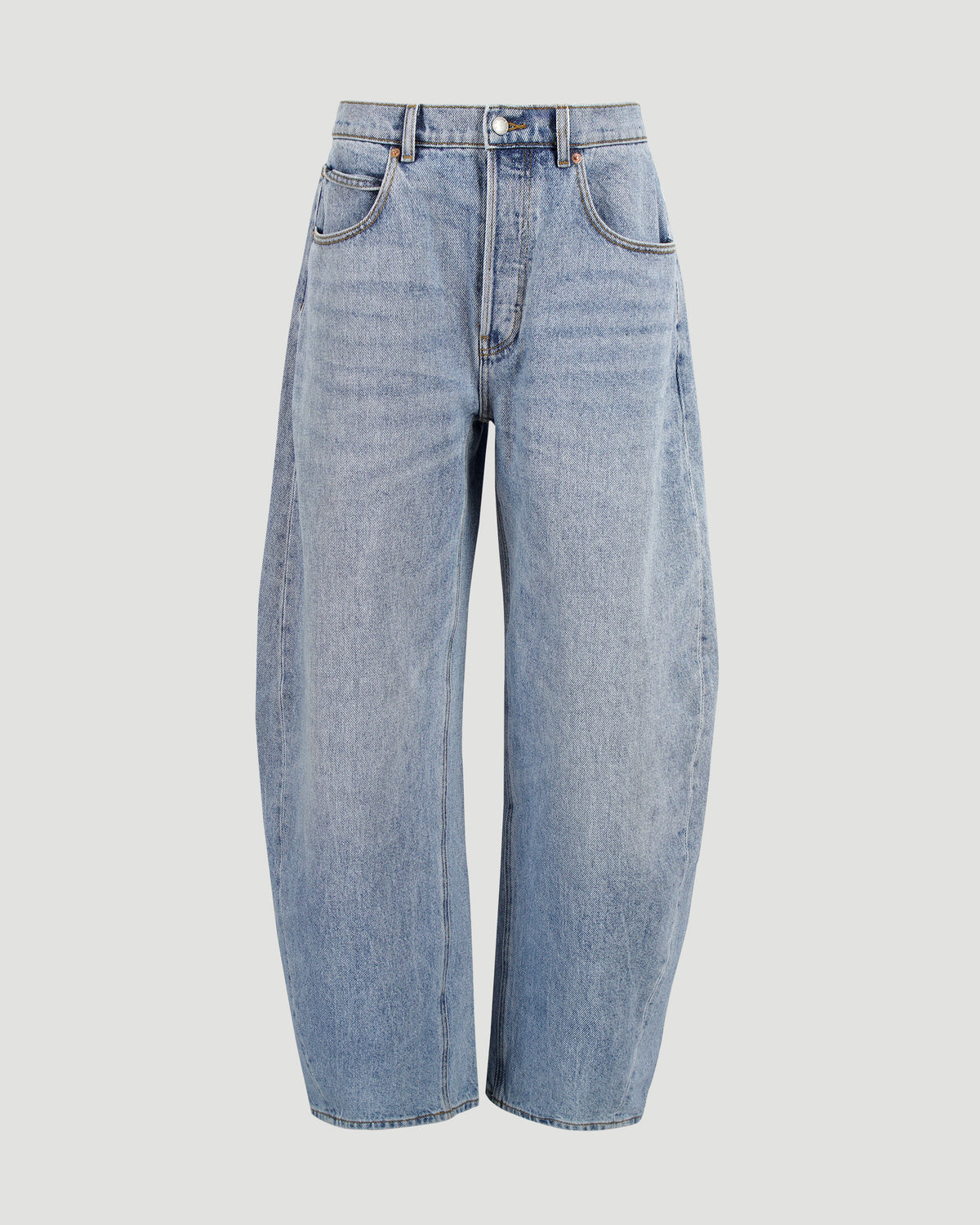 Alexander Wang Light Indigo Rounded Jeans in Blue — front view