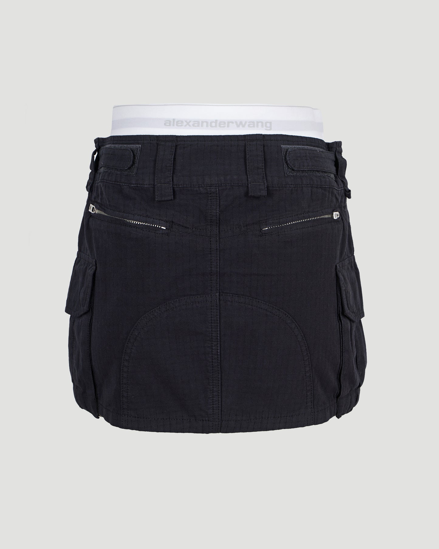 Logo-Waistband Mini Skirt